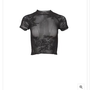 Fleur du Mal Lace Pointelle Tee